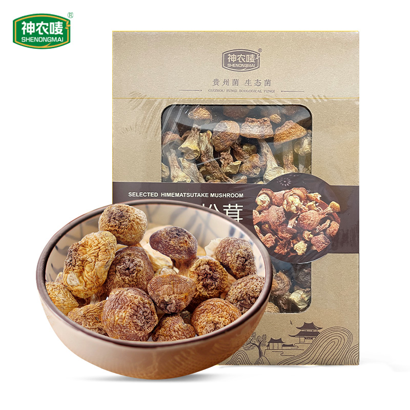 神農(nóng)嘜精選姬松茸200g盒裝菌菇干貨